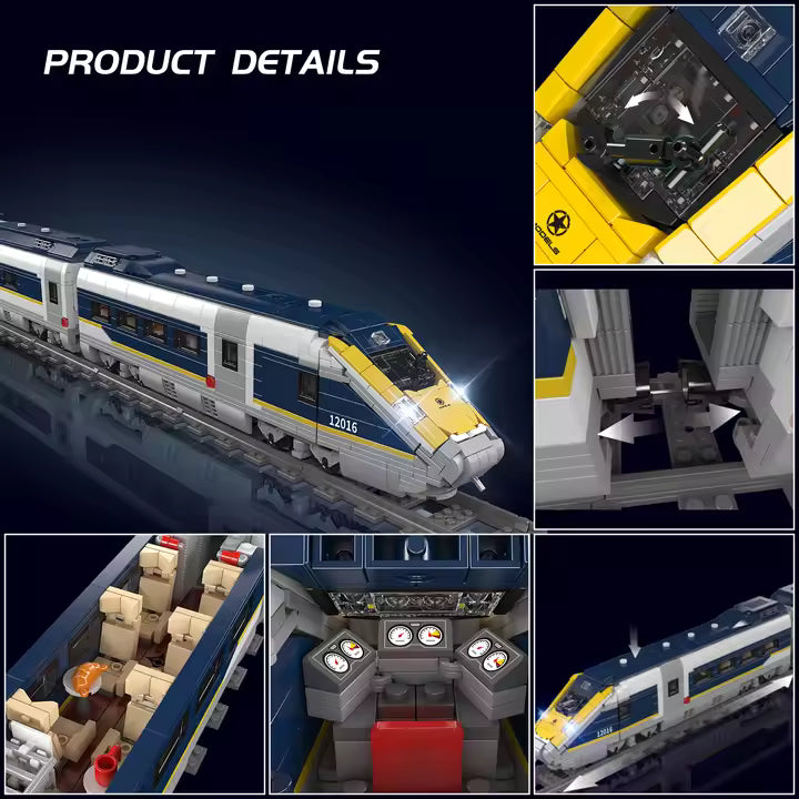 Mould King 12016 Eurostar E320 High-Speed Train (Motorised with Remote)