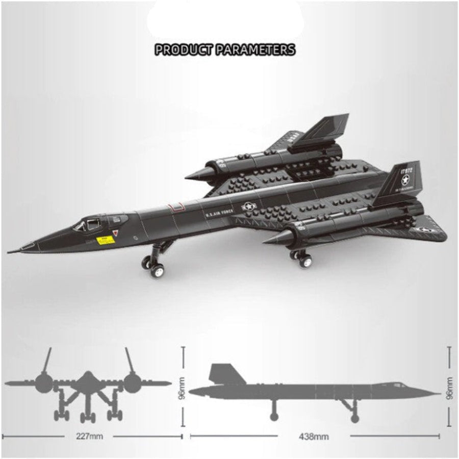 WANGE 4005 Military SR-71 Blackbird Reconnaissance Aircraft (183Pcs)