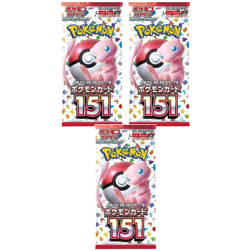 Pokemon TCG 151  Booster Pack  SV2a (Japanese) / ポケモンカードゲーム スカーレット＆バイオレット 強化拡張パック ポケモンカード151