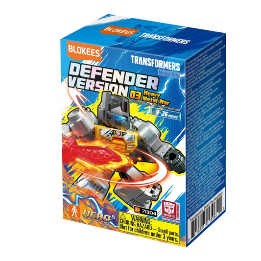 BLOKEES 71304 Transformers - Defender Version 03 "Heavy Metal War" Blind Box - Each (1 of 12)