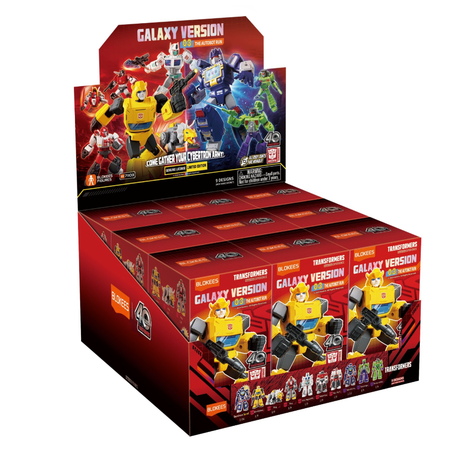 BLOKEES 71103 Transformers - Galaxy Version 03 "The Autobot Run" Blind Box 9ct CDU - Each (1 of 9)