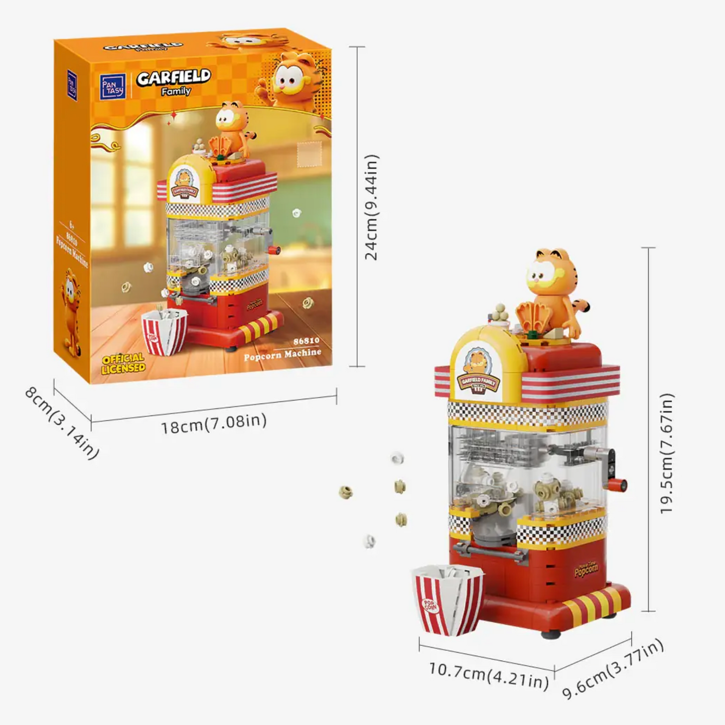 Pantasy 86810 Garfield Fantastic Machines Series - Popcorn Machine