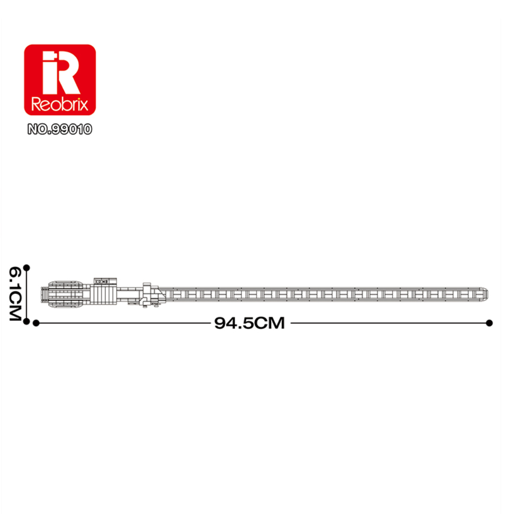 REOBRIX 99010 Blue Lightsaber (629Pcs)