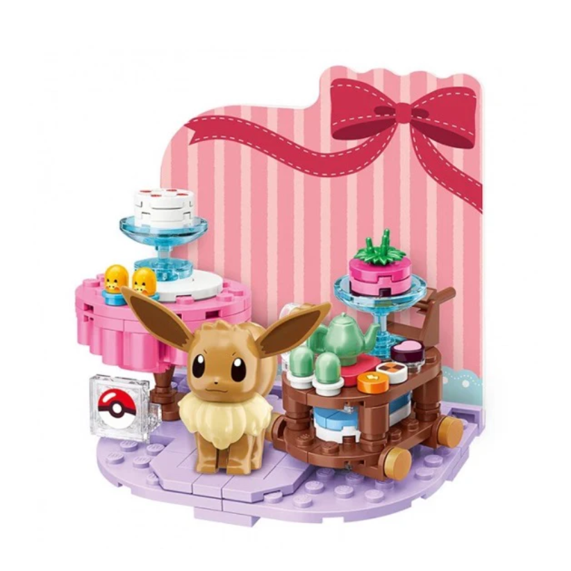 KEEPPLEY K20227 Pokémon Eevee Café Building Block Set