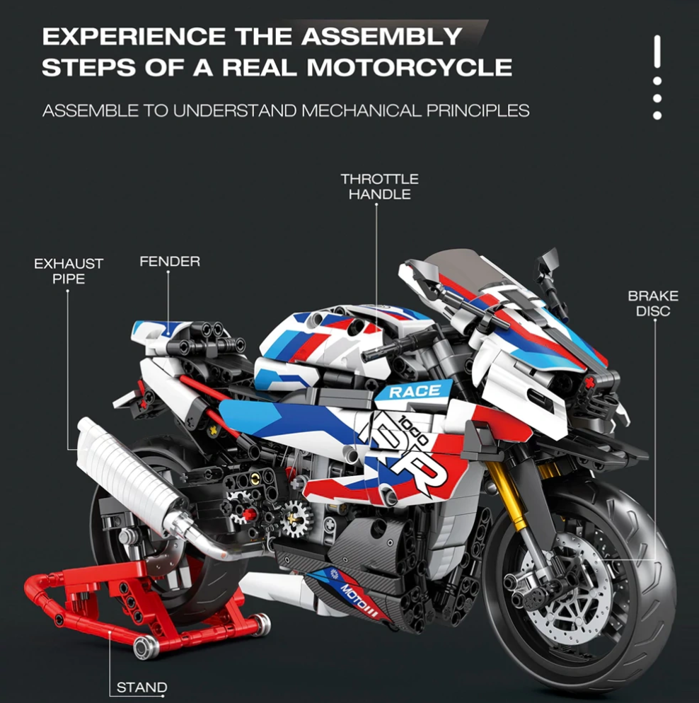 REOBRIX 99040 M1000 Motorcycle Building Block Set (949PCS)
