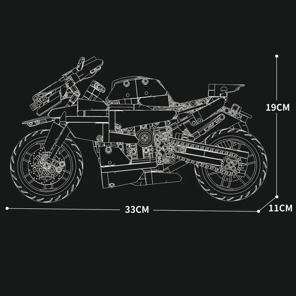 REOBRIX 99040 M1000 Motorcycle Building Block Set (949PCS)