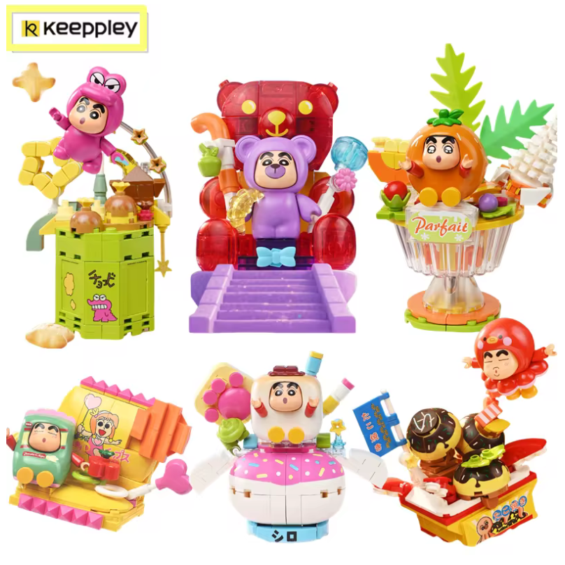 KEEPPLEY K20627 Crayon Shin-chan Takoyaki Street Food Building Block Set