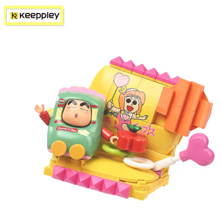 KEEPPLEY K20625 Crayon Shin-chan Potato Chips Snack Building Block Set