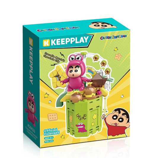 KEEPPLEY K20623 Crayon Shin-chan Crocodile Outfit Biscuit Building Block Set