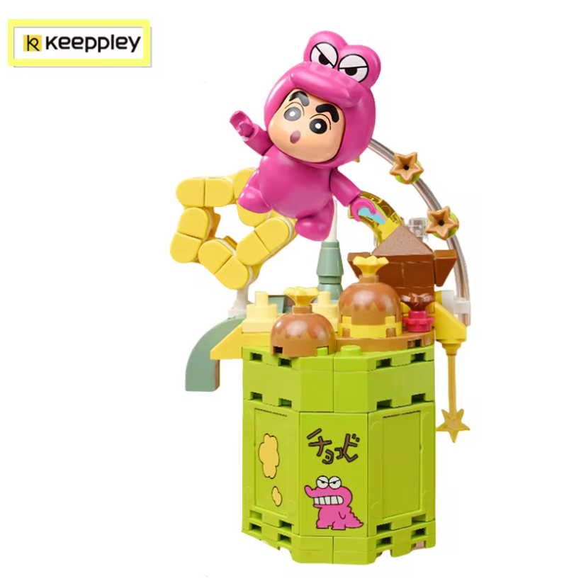KEEPPLEY K20623 Crayon Shin-chan Crocodile Outfit Biscuit Building Block Set