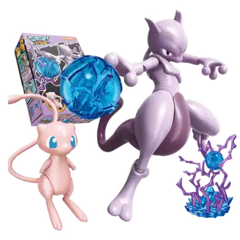 KEEPPLEY K20249 Pokémon Mewtwo & Mew Building Block Set