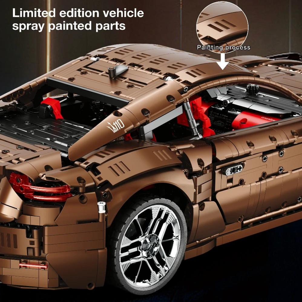 REOBRIX 11009 Maserati GranTurismo RC Building Block Set (5480PCS)(Motorised with Remote)