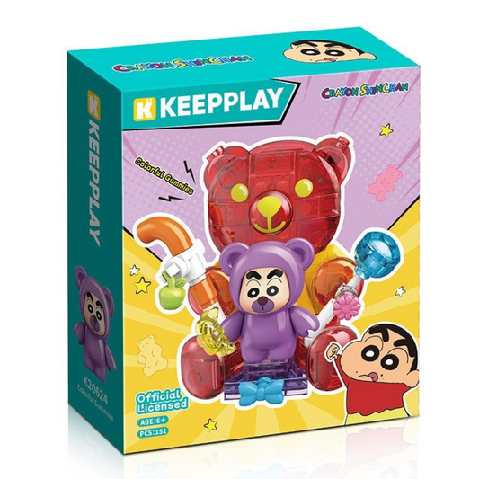 KEEPPLEY K20624 Crayon Shin-chan Gummy Bear Candy Building Block Set