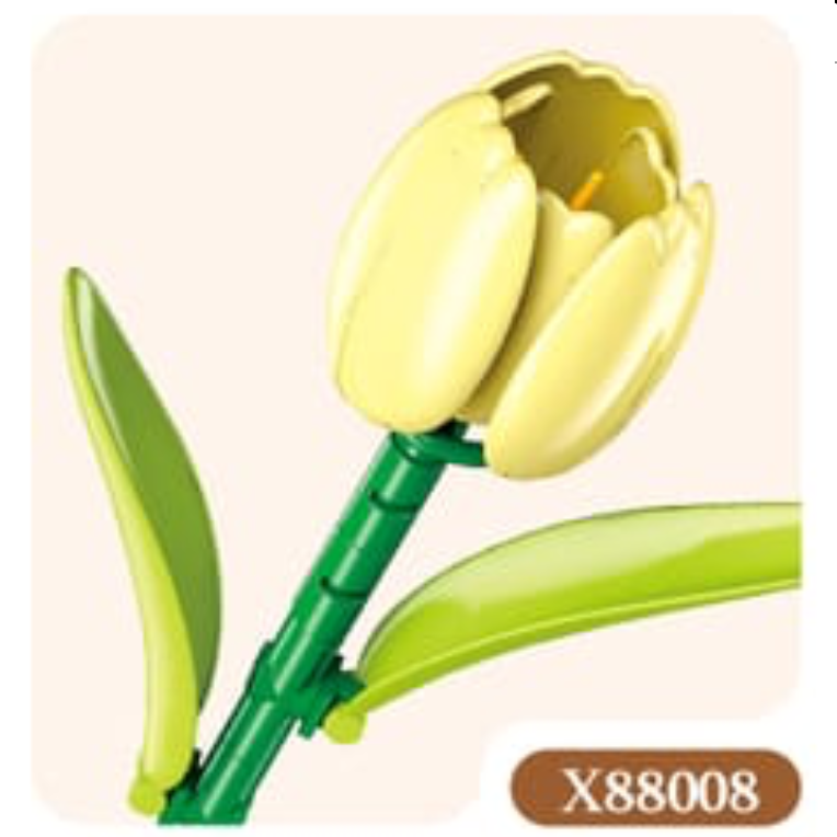 JIESTAR X88001/88002/88004/88008/88010/88011 Build Your Own Flower Bouquet Series