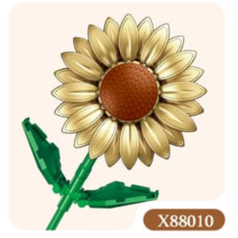 JIESTAR X88001/88002/88004/88008/88010/88011 Build Your Own Flower Bouquet Series