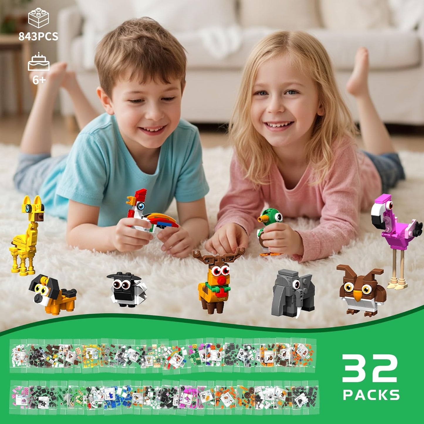 Tycole T2126 Animal world 32 animals