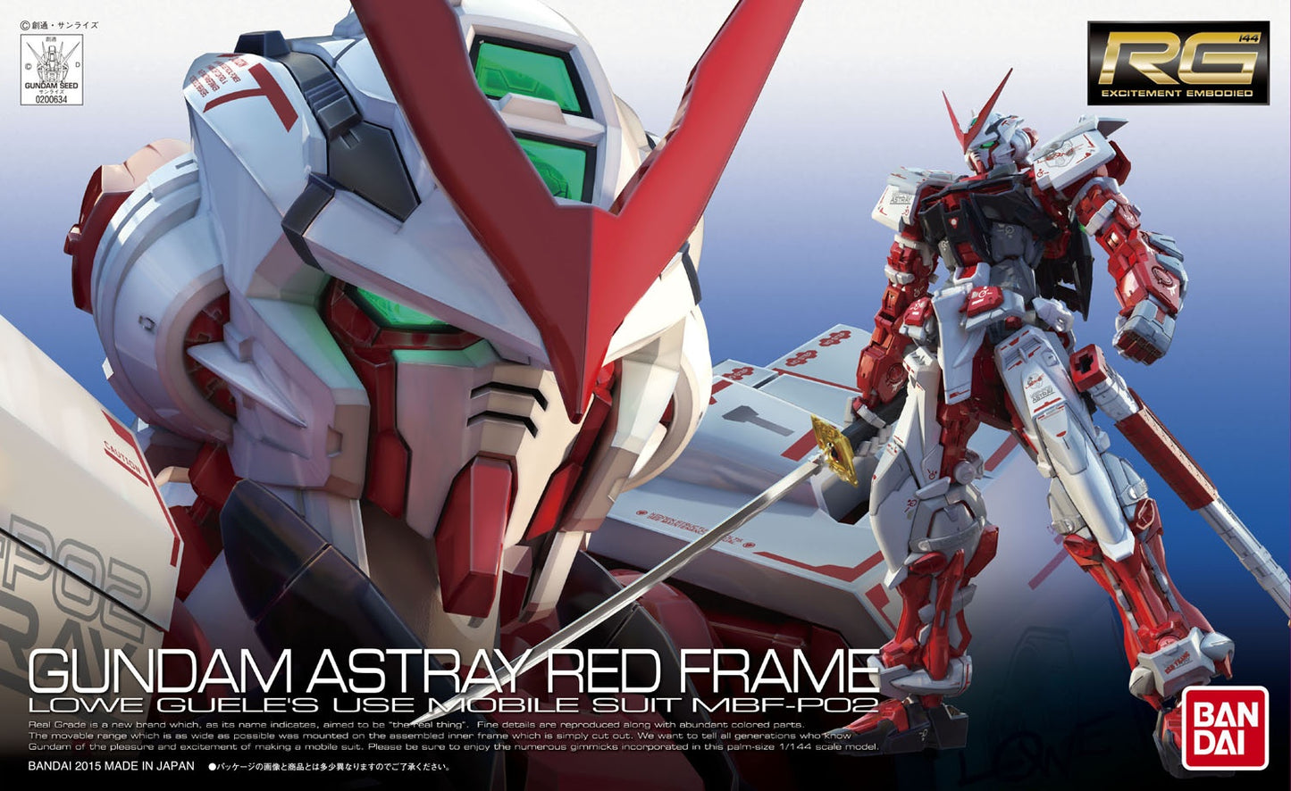 Bandai RG 1/144 Gundam Astray Red Frame Model Kit