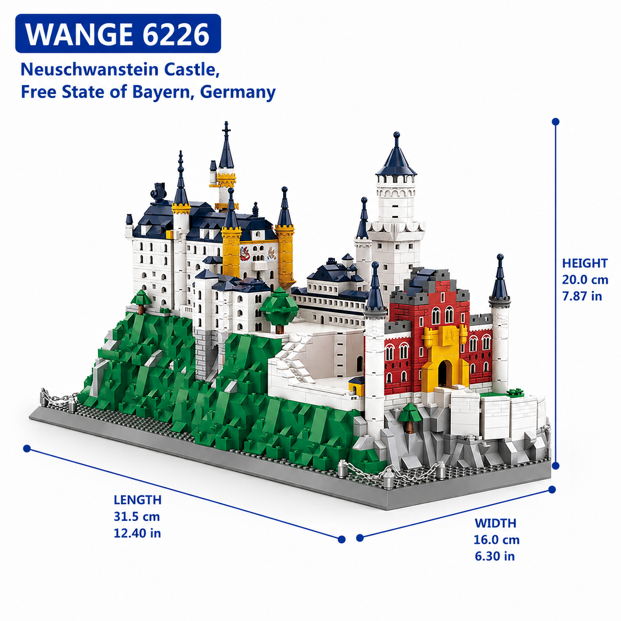WANGE 6226 Neuschwanstein Castle, Free State of Bayern,Germany