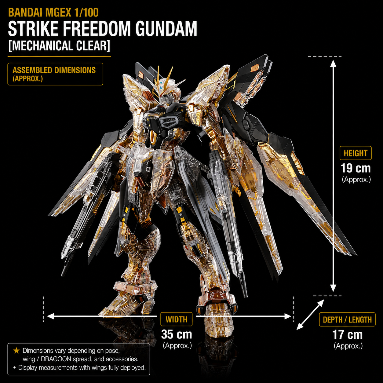 Bandai MGEX 1/100 Strike Freedom Gundam [Mechanical Clear]