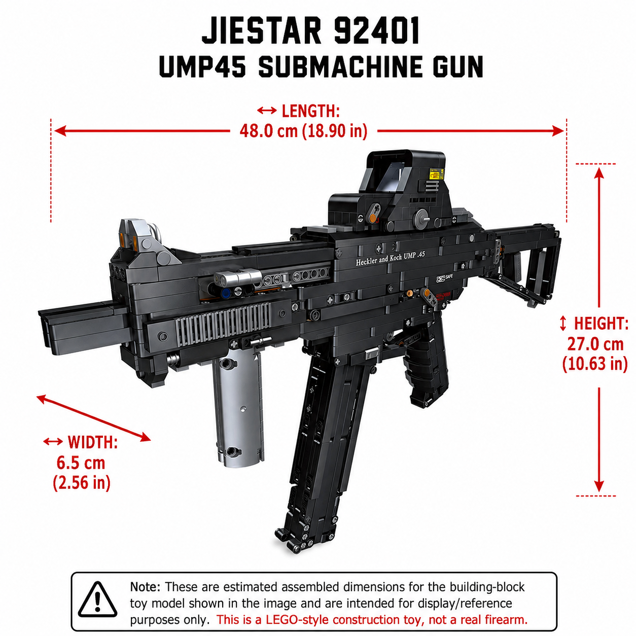 Jiestar 92401 UMP45 Submachine Gun