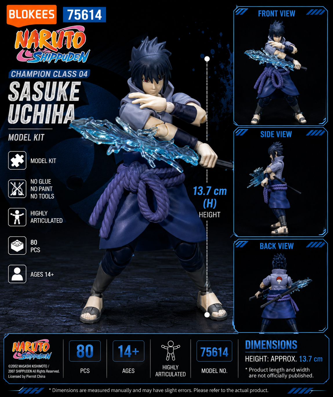 Blokees 75614 Naruto Shippuden – CC04 Sasuke Uchiha Champion Class