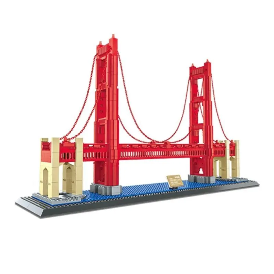 WANGE 6210 Golden Gate Bridge Architecture Building Block Set (1977PCS)
