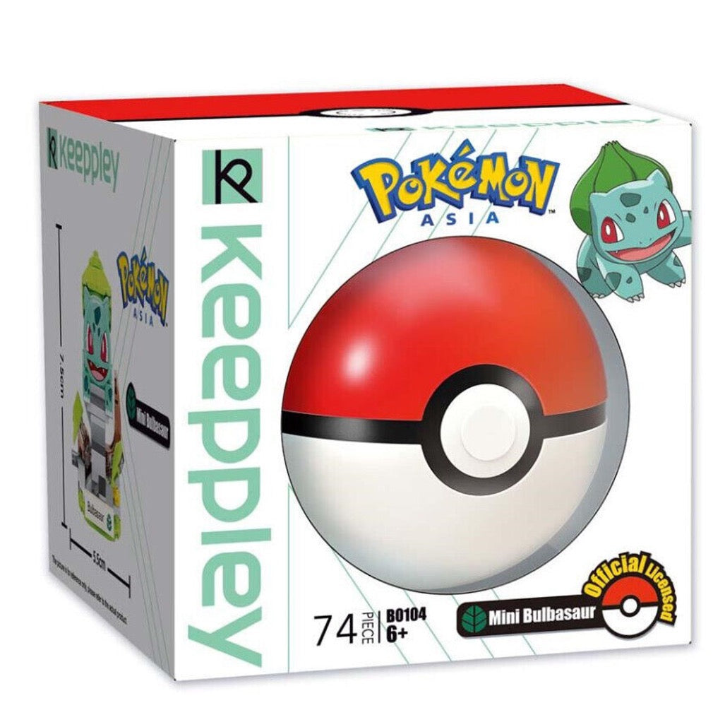 KEEPPLEY B0104 Pokémon Poké Ball Bulbasaur Building Block Set