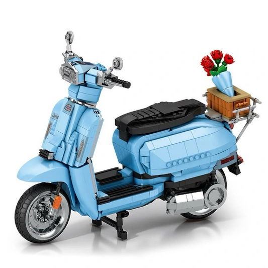 REOBRIX 11037 Retro Scooter (Blue)(1169Pcs)