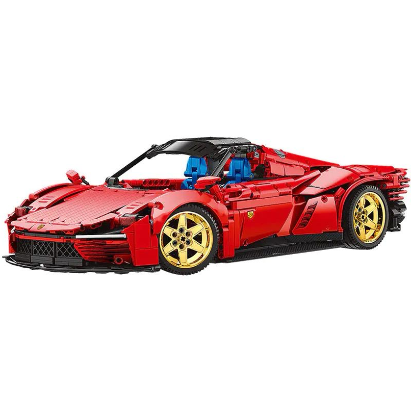 REOBRIX 11025-D Ferrari Daytona SP3 RC Building Block Set (1958PCS) (Motorised with Remote)