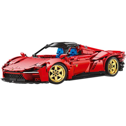 REOBRIX 11025-D Ferrari Daytona SP3 RC Building Block Set (1958PCS) (Motorised with Remote)