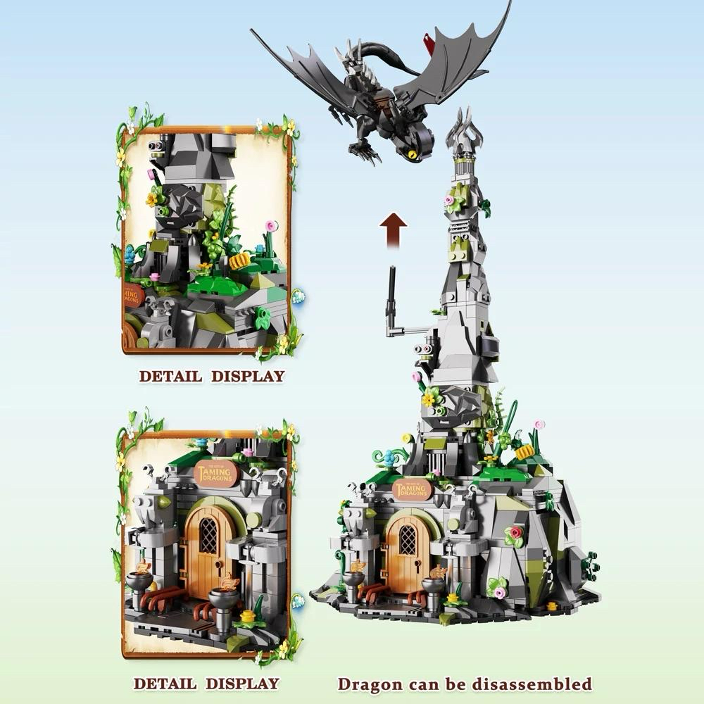 DK 7069 The City of Taming Dragons Building Blocks Set | 998 Pieces